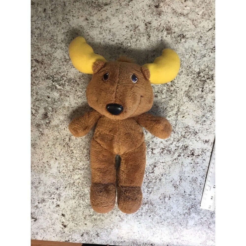 Vintage Get Along Gang Montgomery Moose Plush Stuffed Animal 14" NO CLOTHES